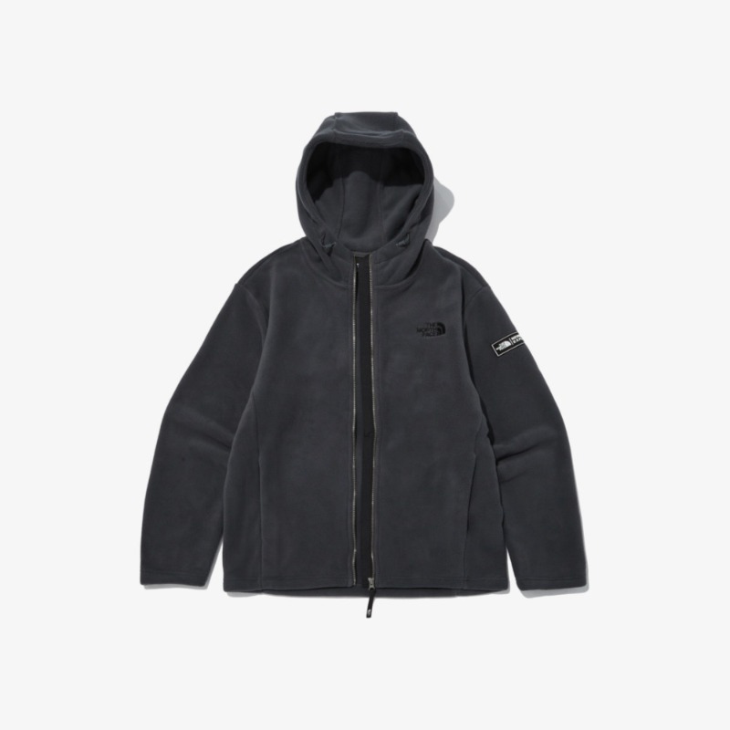 THE NORTH FACE] MELLOW FLEECE EX HOODIE CHARCOAL - COLLABONATION