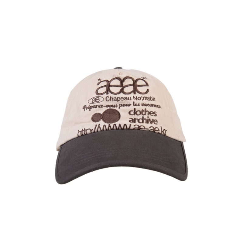 aeae キャップ Web Logo 5 Pannel Ball Cap 【返品不可】 - 帽子